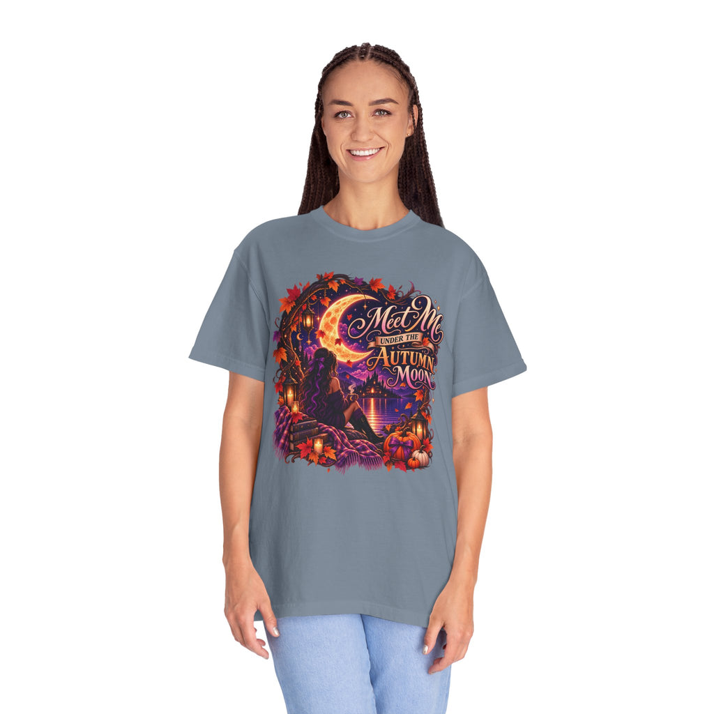 "Meet Me Under the Autumn Moon" Fall Graphic Tee
