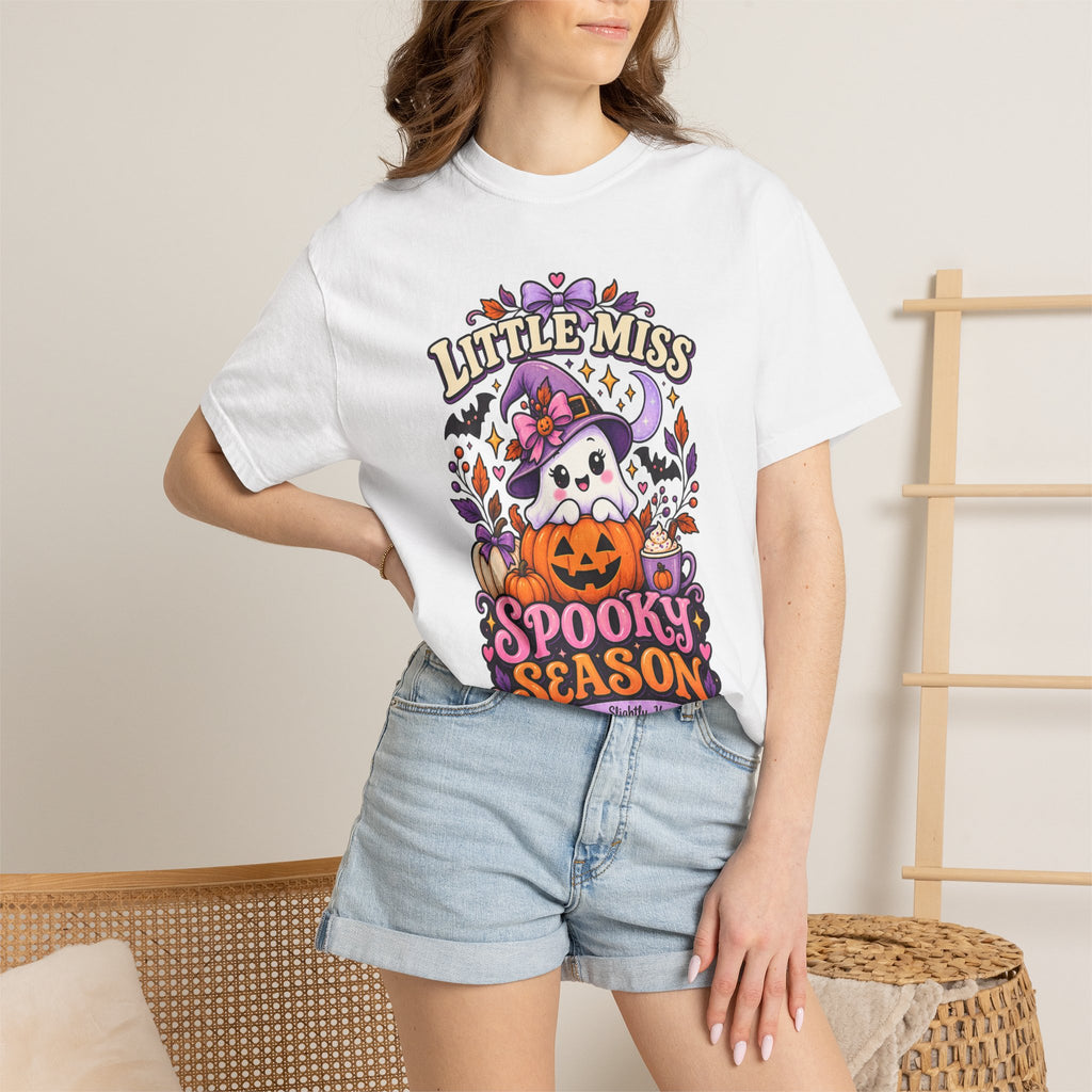 T-Shirt — "Little Miss Spooky Season" Halloween Graphic Tee