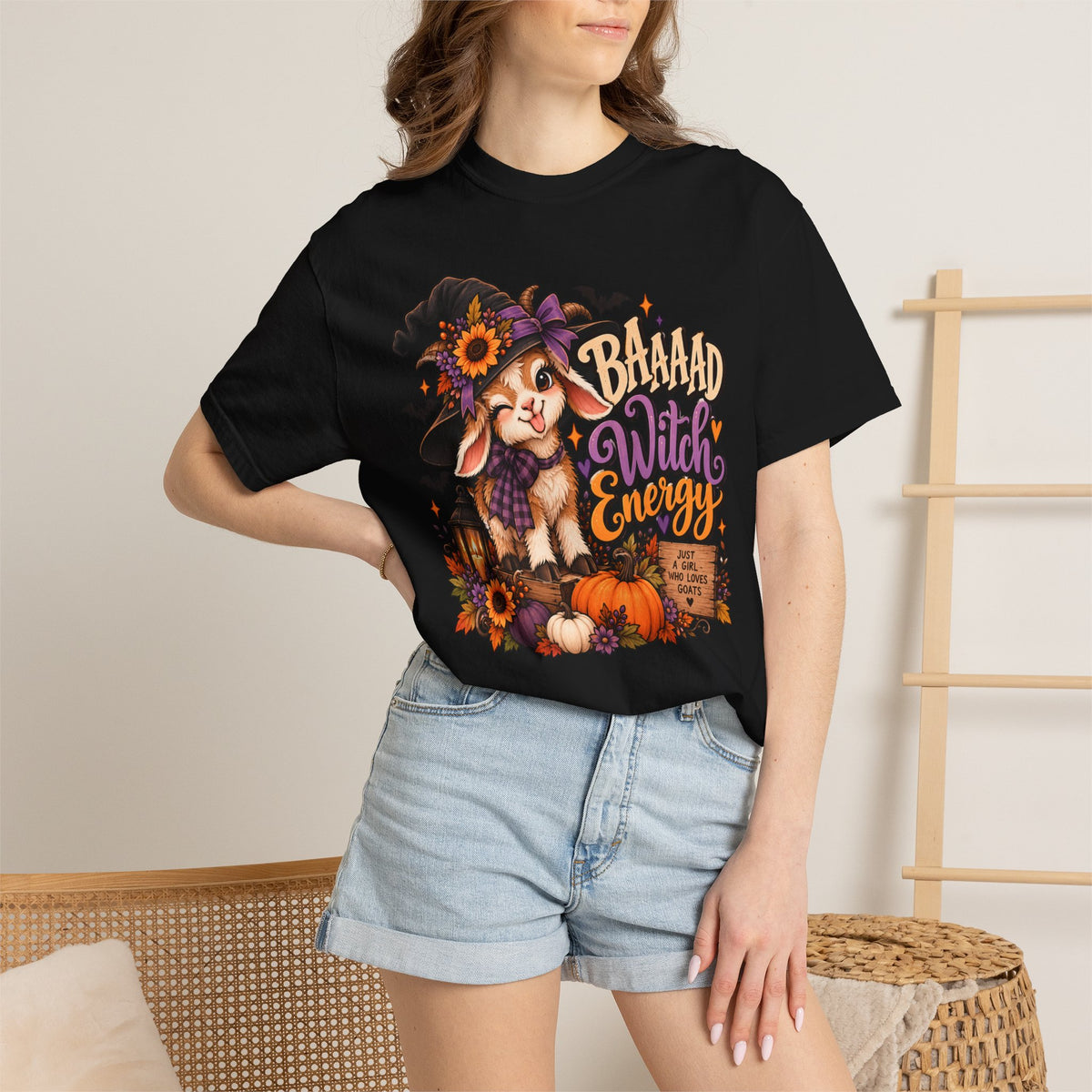"Baaad Witch Energy" Goat Tee