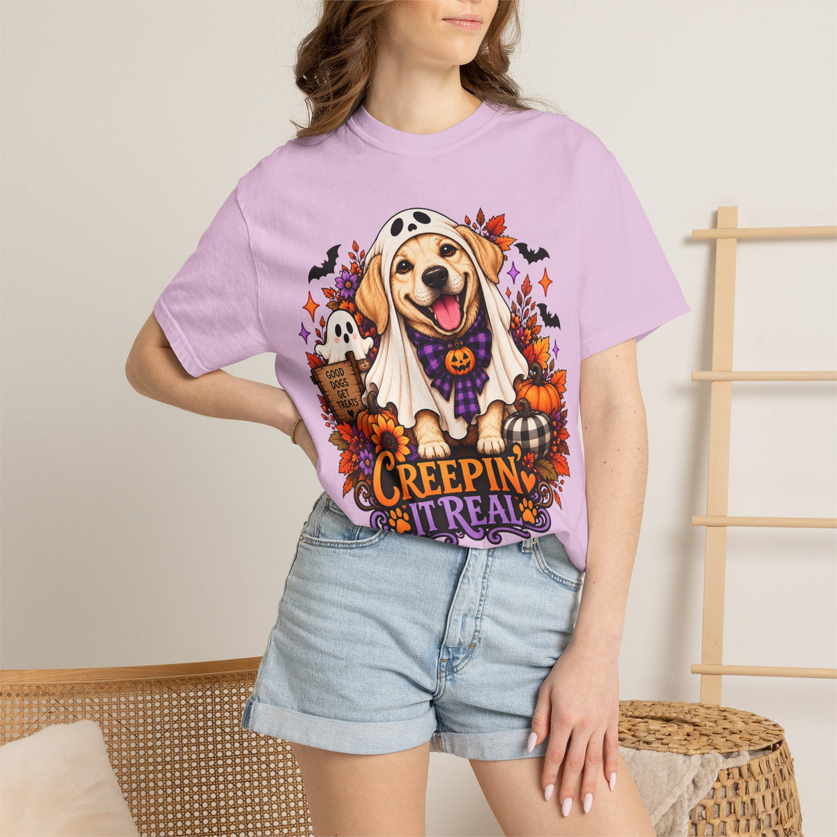 "Creepin' It Real" Ghost Pup T-Shirt