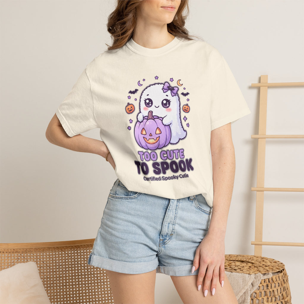 Too Cute to Spook Ghost T-Shirt — Cute Halloween Graphic Tee