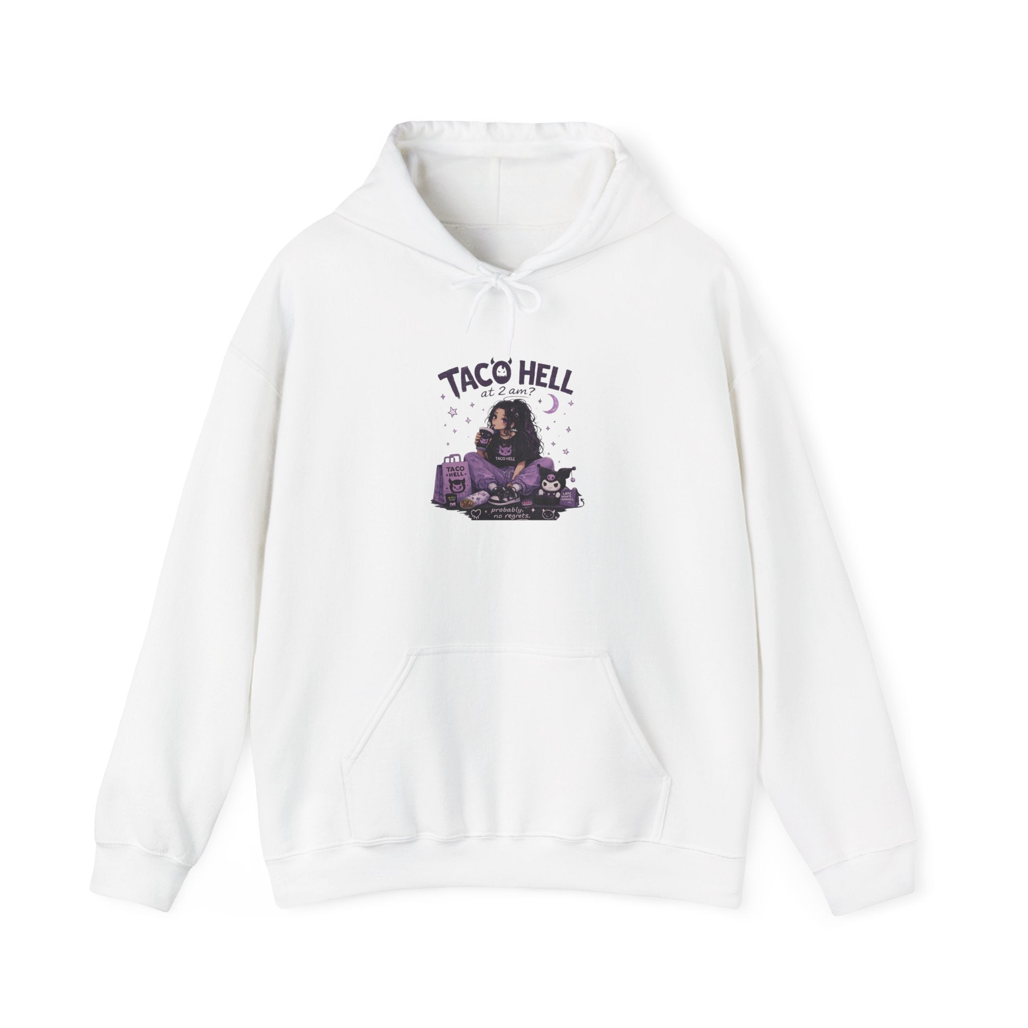 Taco Hell Hoodie – Cute Black Dog Driving Taco Truck Graphic Sweatshirt