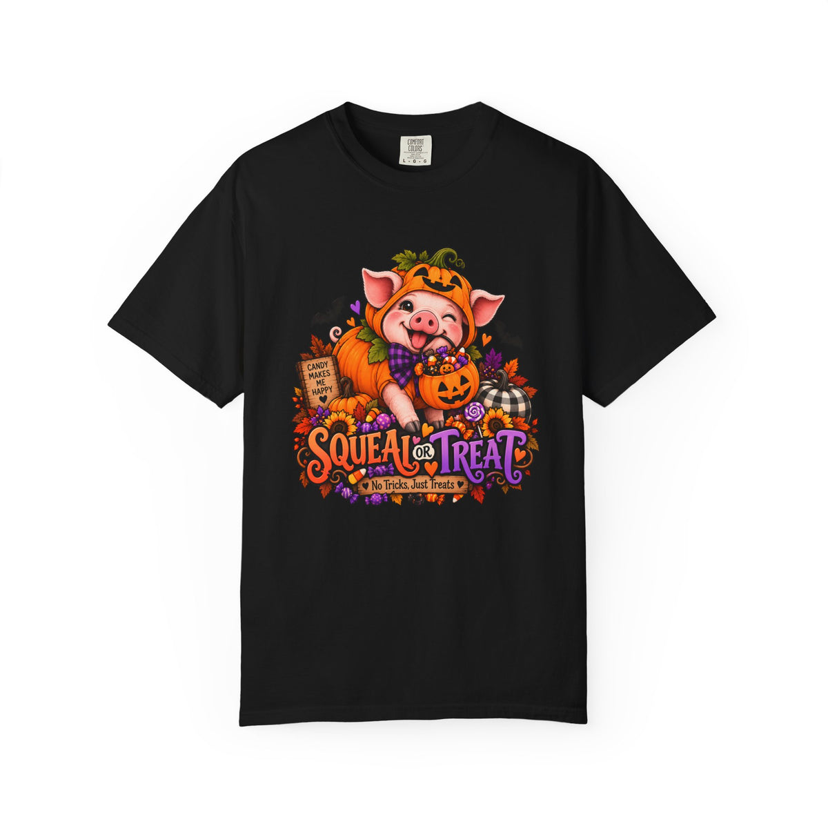 Halloween Pig "Squeal or Treat" T-Shirt