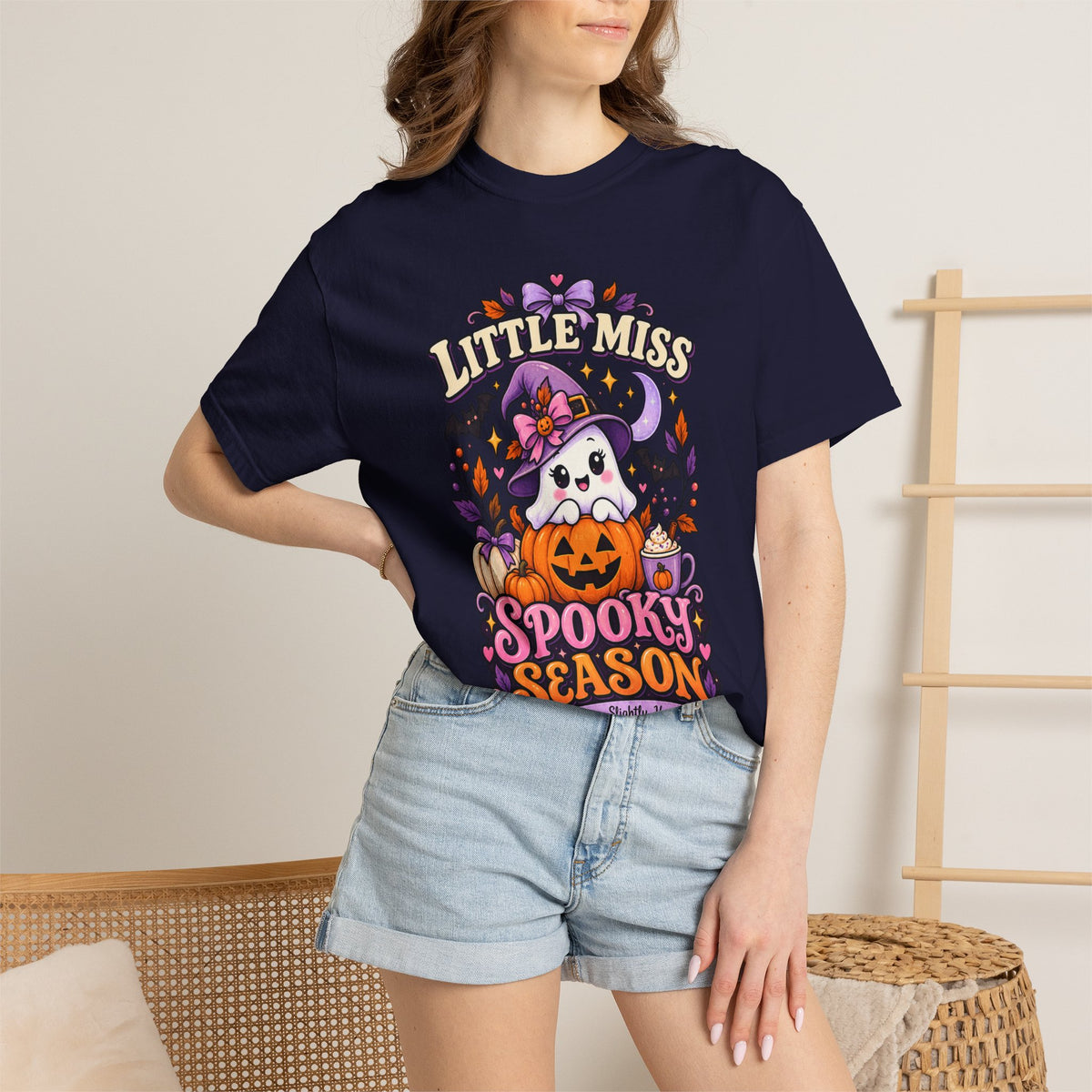 T-Shirt — "Little Miss Spooky Season" Halloween Graphic Tee