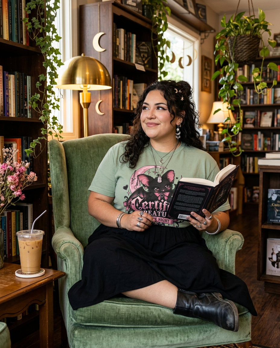 Certified Creature of the Night T-Shirt — Goth Bat Graphic Tee
