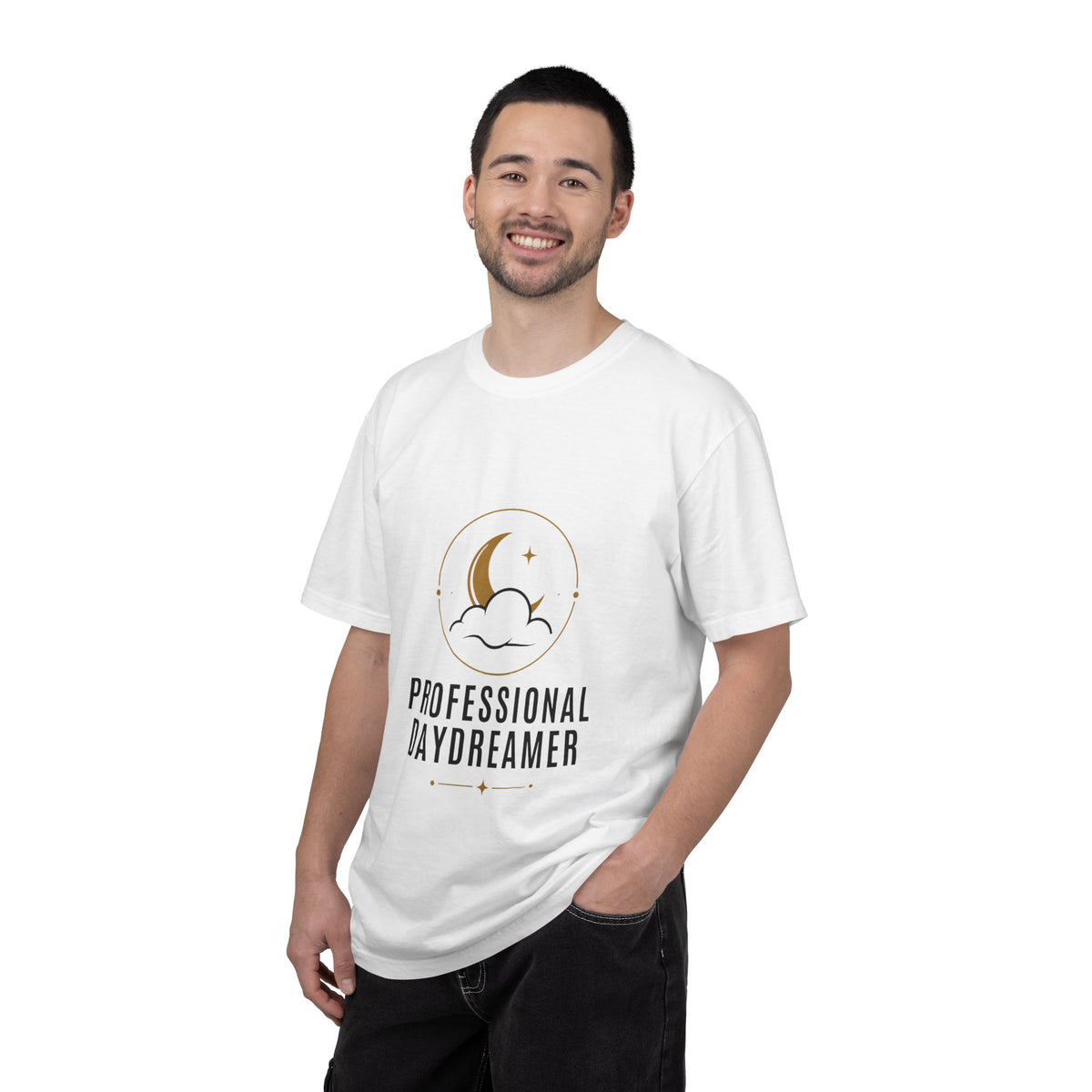 Professional Daydreamer T-Shirt — Moon & Cloud Graphic Tee