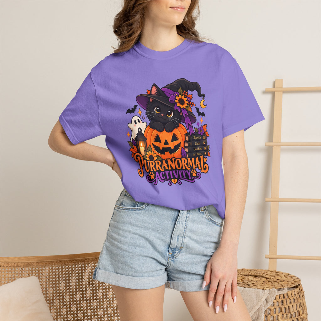 Purranormal Activity Halloween Cat T-Shirt