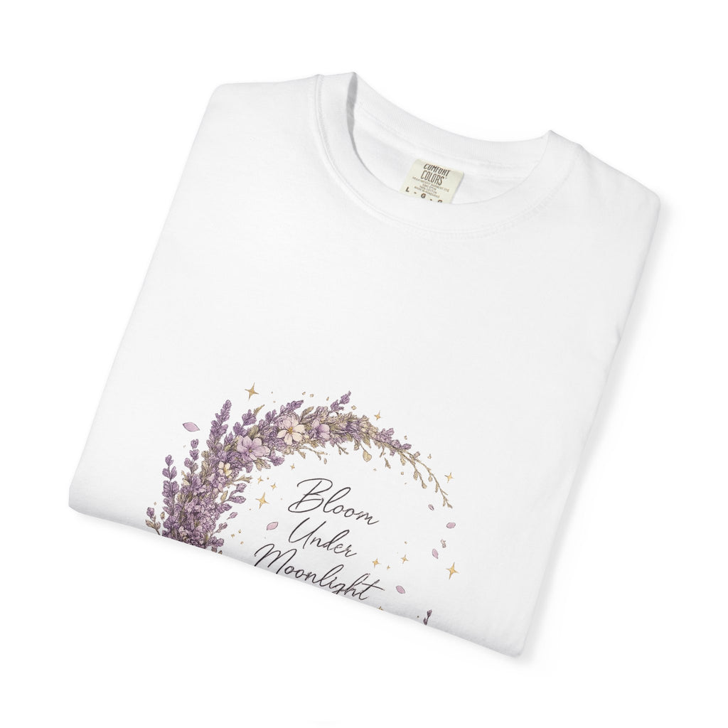 "Bloom Under Moonlight" Botanical Tee