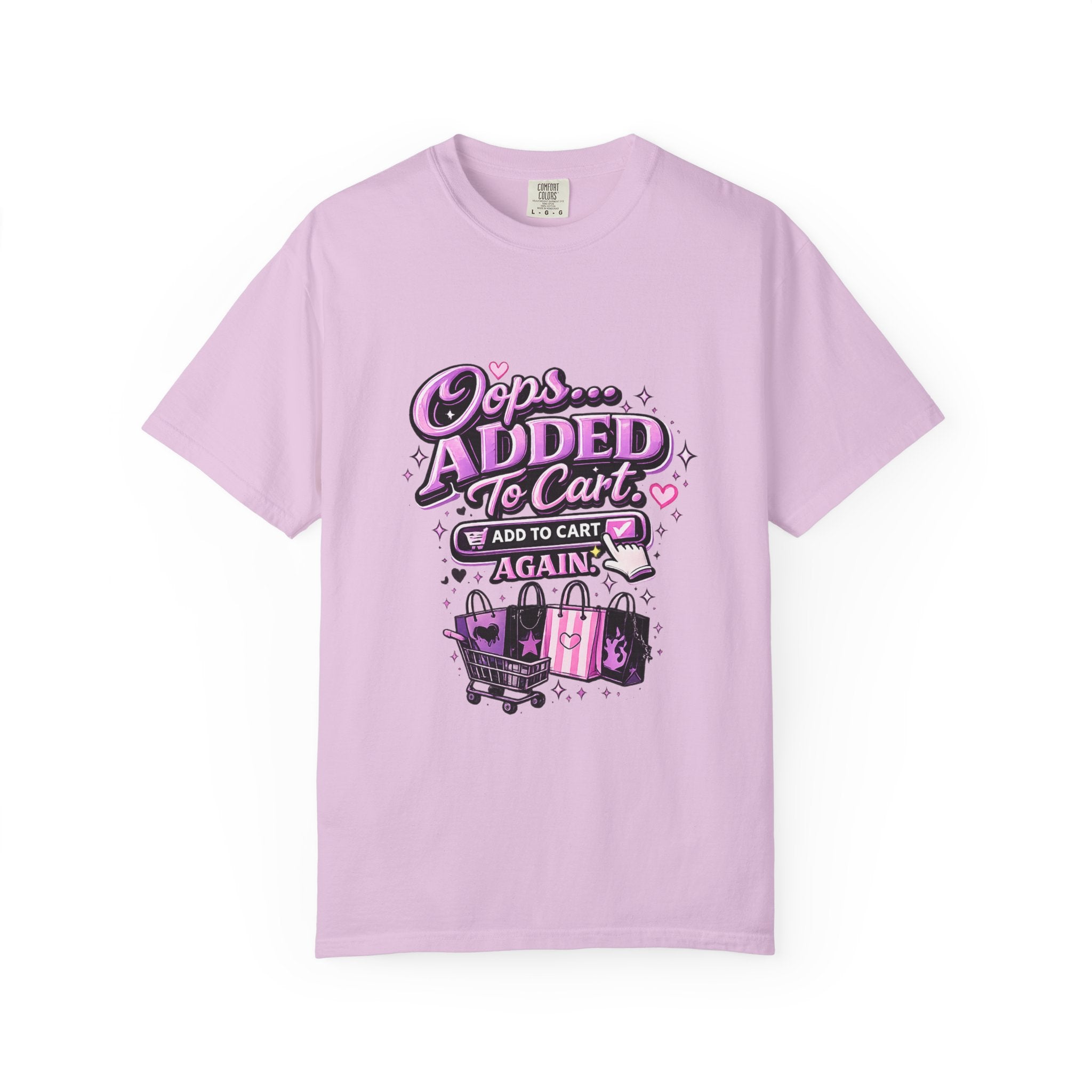 Added to Cart Graphic T‑Shirt — "Oops… Added to Cart Again" Shopper Tee