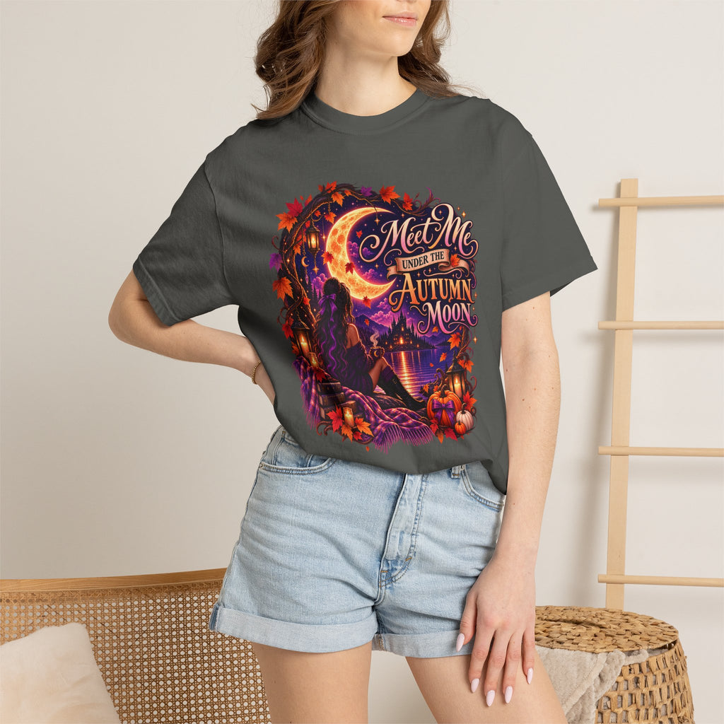 "Meet Me Under the Autumn Moon" Fall Graphic Tee