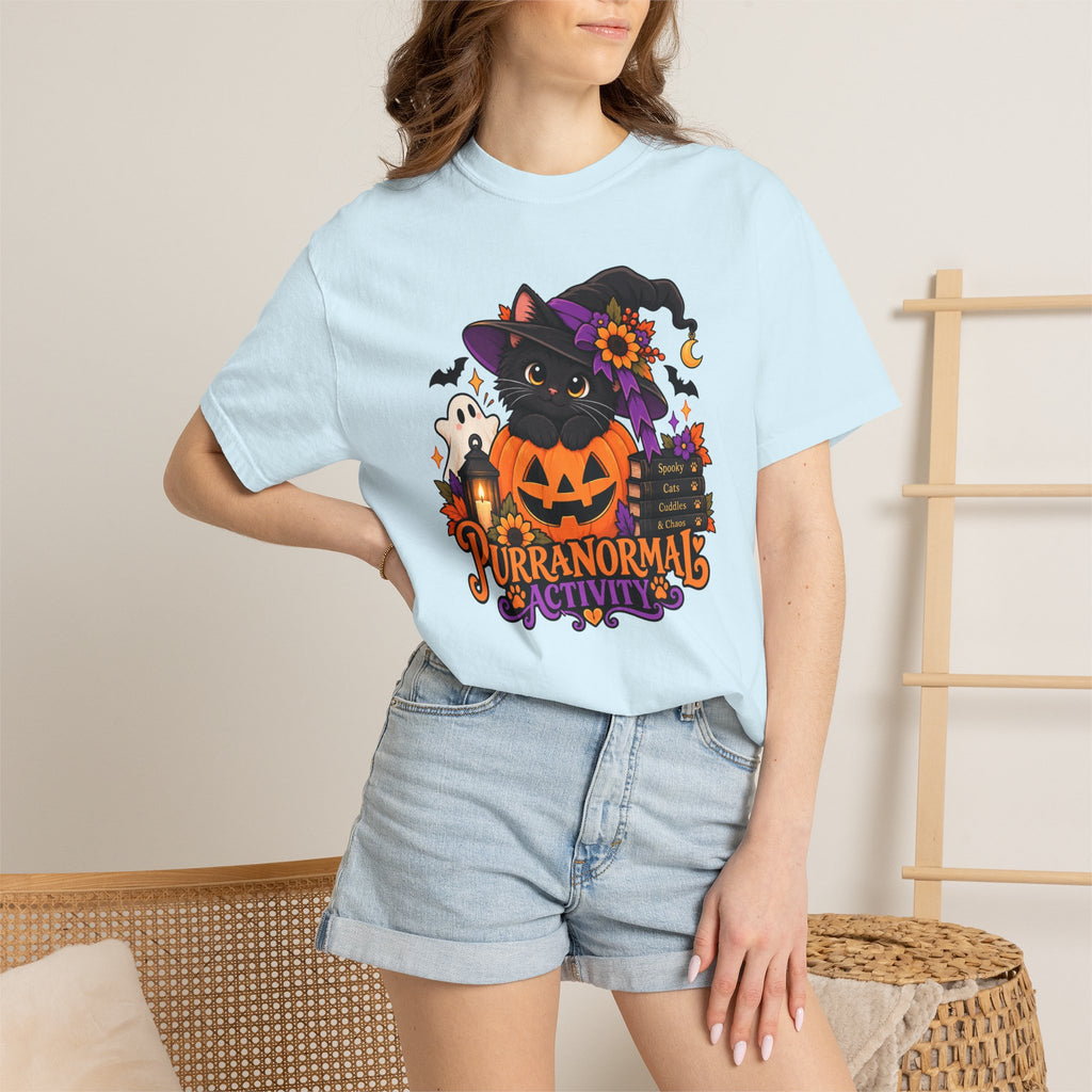 Purranormal Activity Halloween Cat T-Shirt