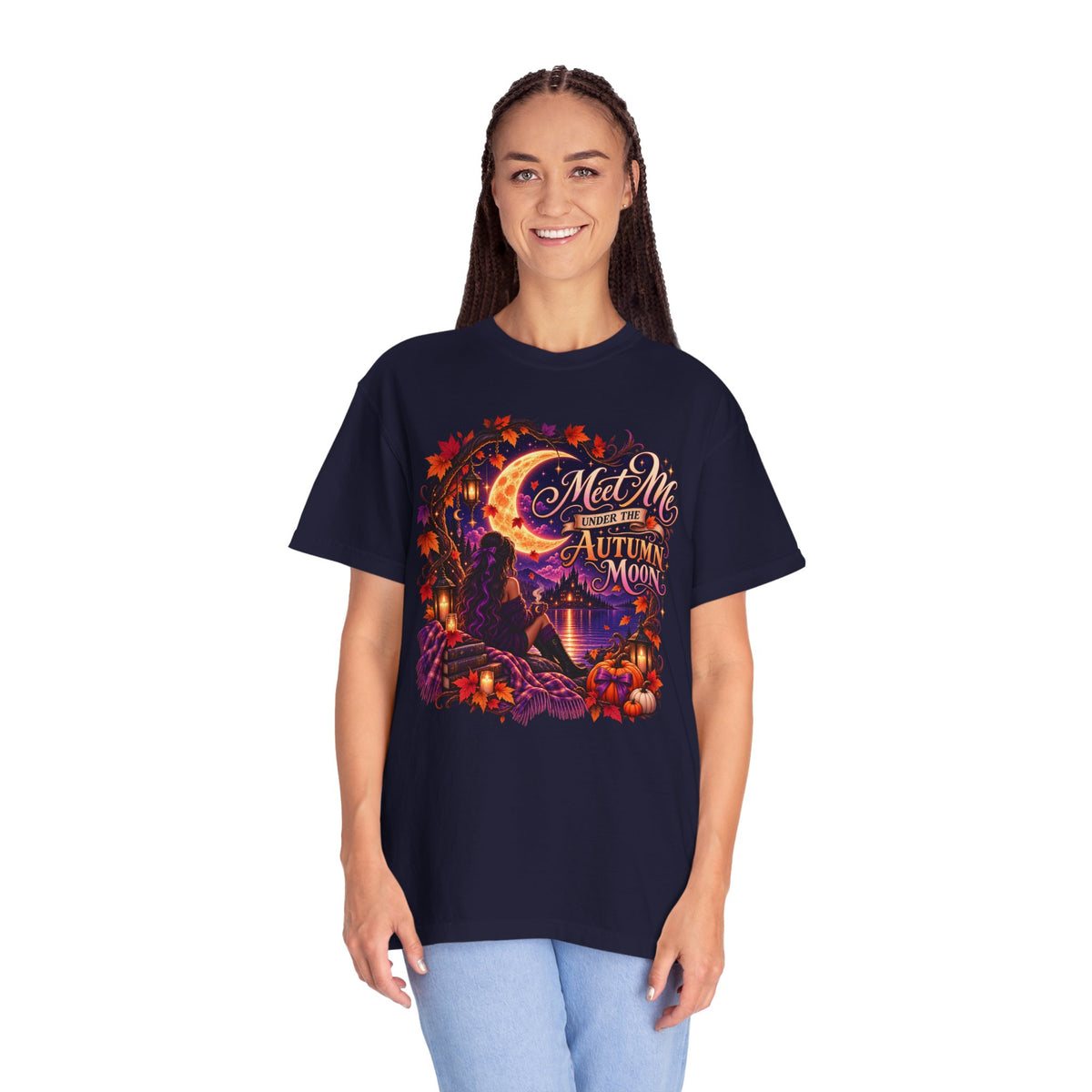 "Meet Me Under the Autumn Moon" Fall Graphic Tee