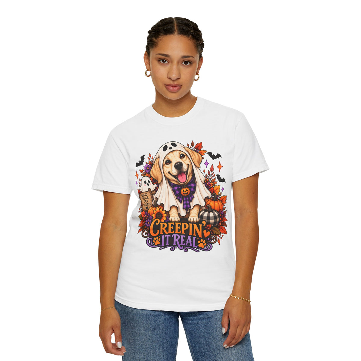 "Creepin' It Real" Ghost Pup T-Shirt
