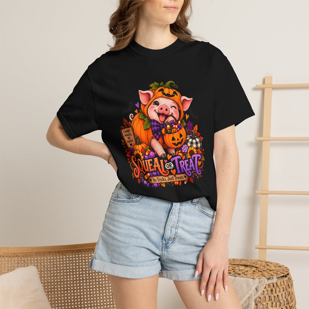 Halloween Pig "Squeal or Treat" T-Shirt