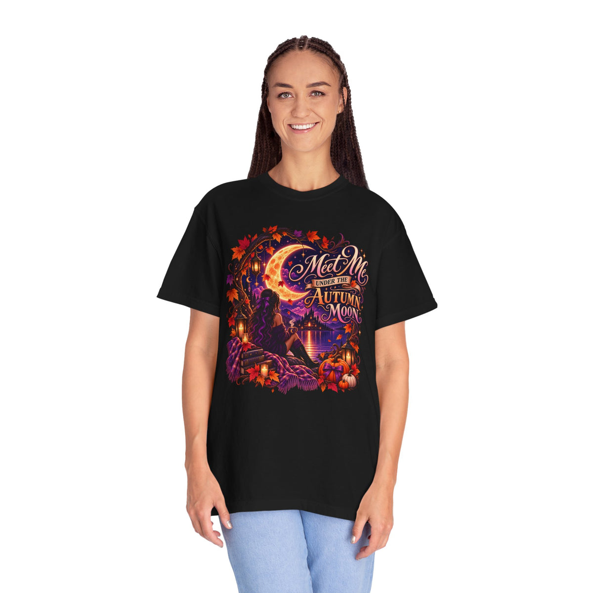 "Meet Me Under the Autumn Moon" Fall Graphic Tee