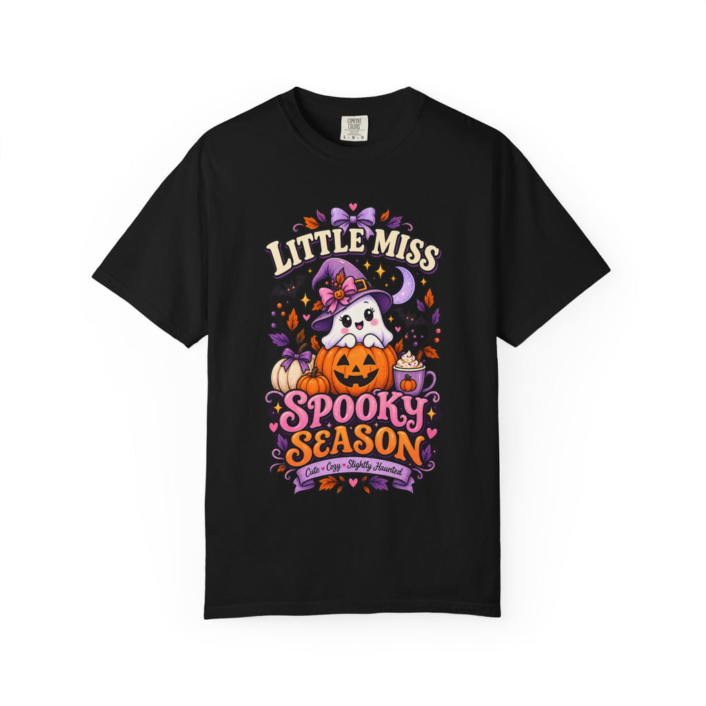 T-Shirt — "Little Miss Spooky Season" Halloween Graphic Tee