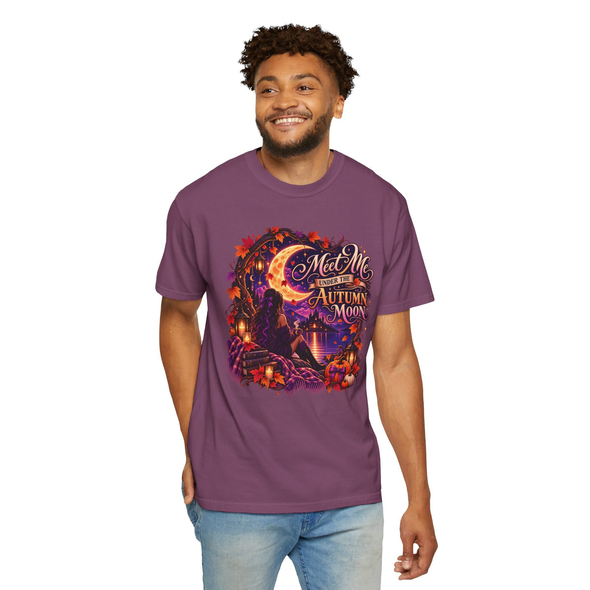 "Meet Me Under the Autumn Moon" Fall Graphic Tee