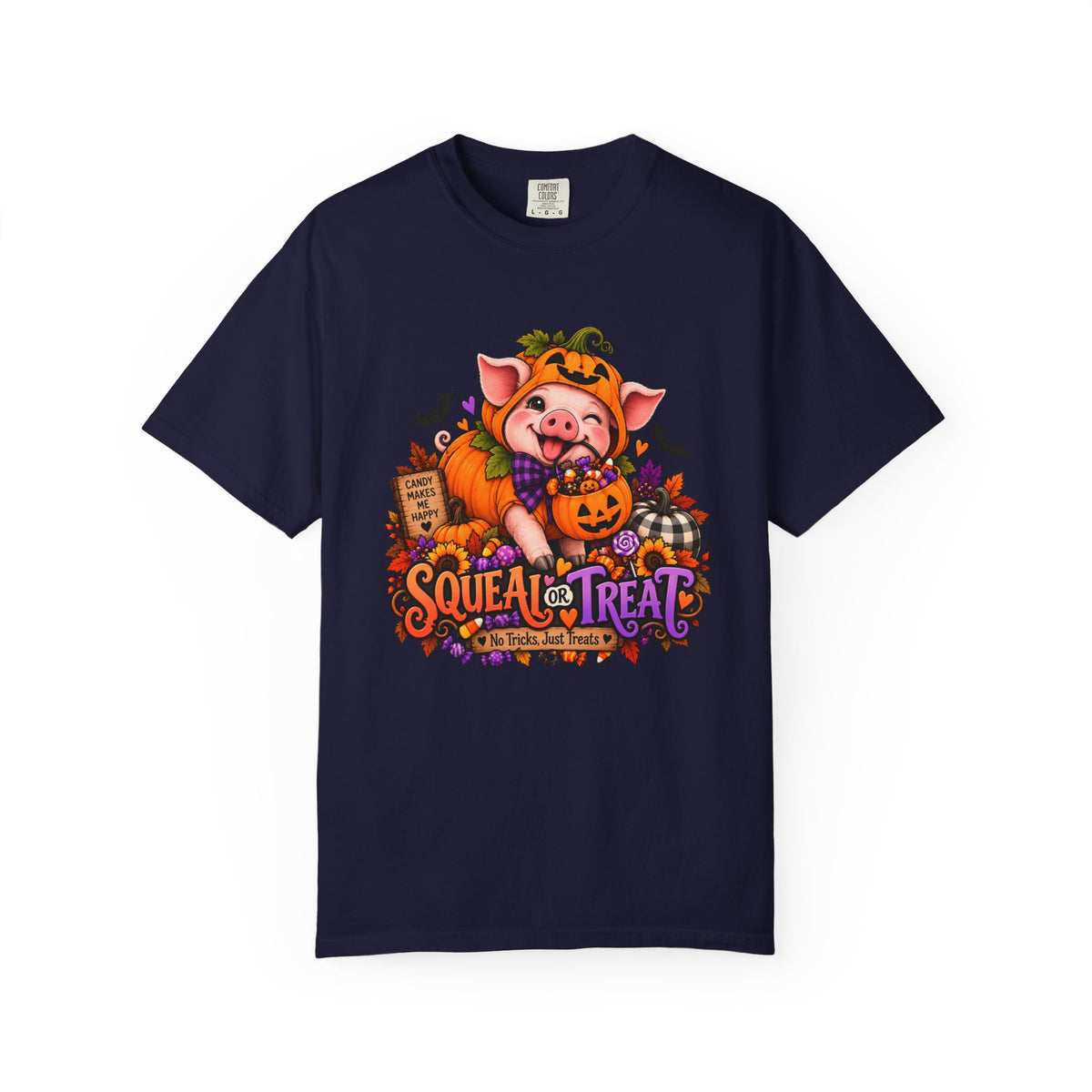 Halloween Pig "Squeal or Treat" T-Shirt