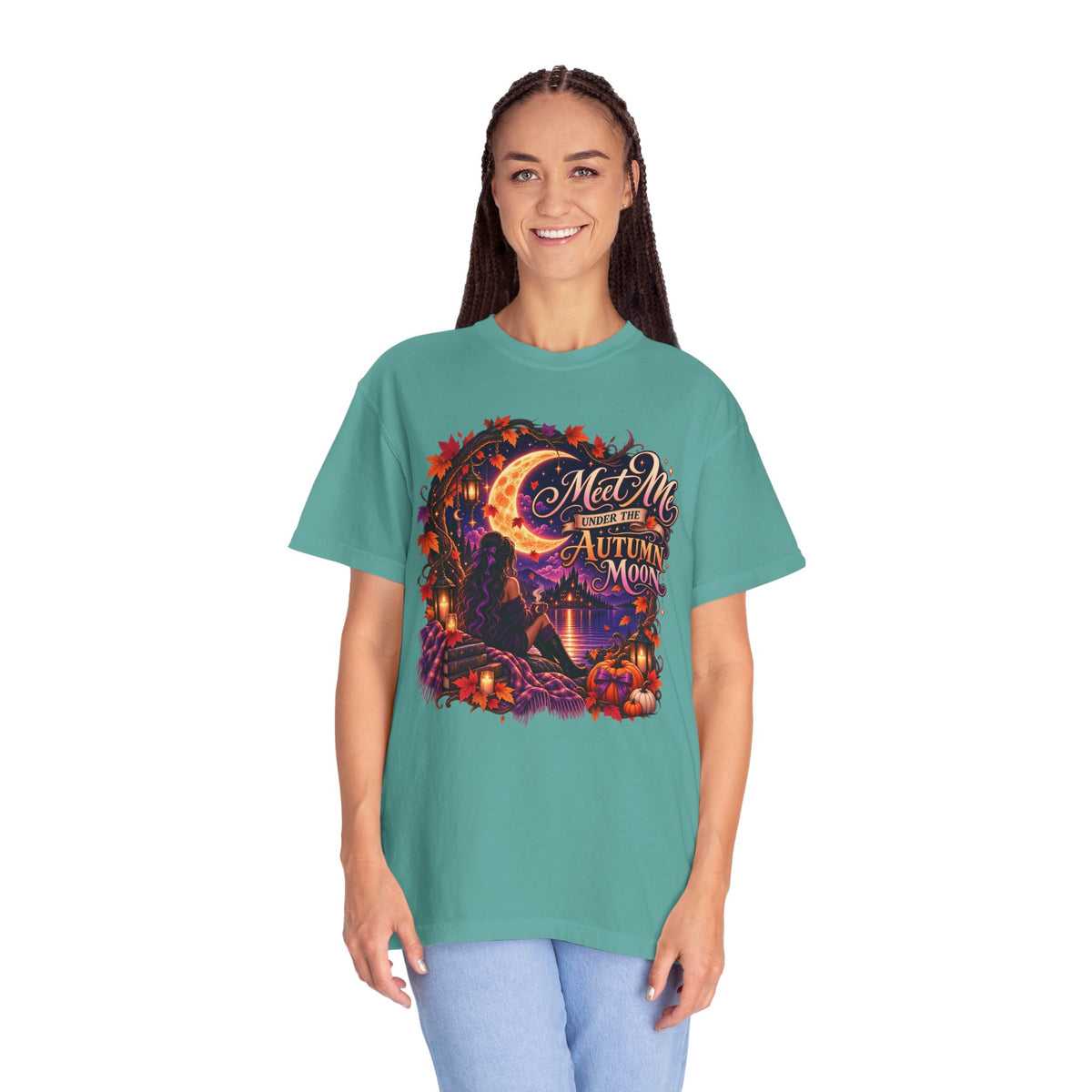 "Meet Me Under the Autumn Moon" Fall Graphic Tee