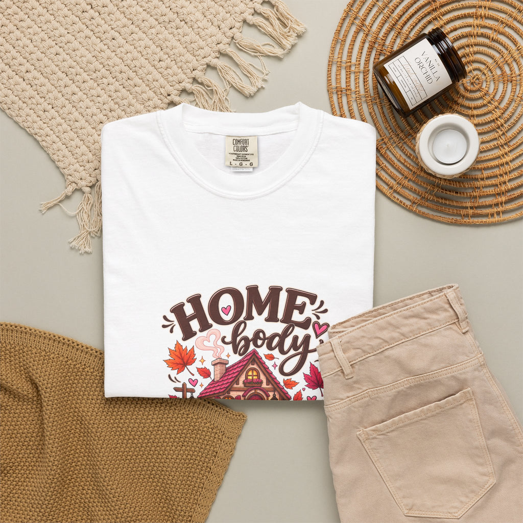 Homebody Season T-Shirt — Cozy Autumn Cabin Fall Graphic Tee