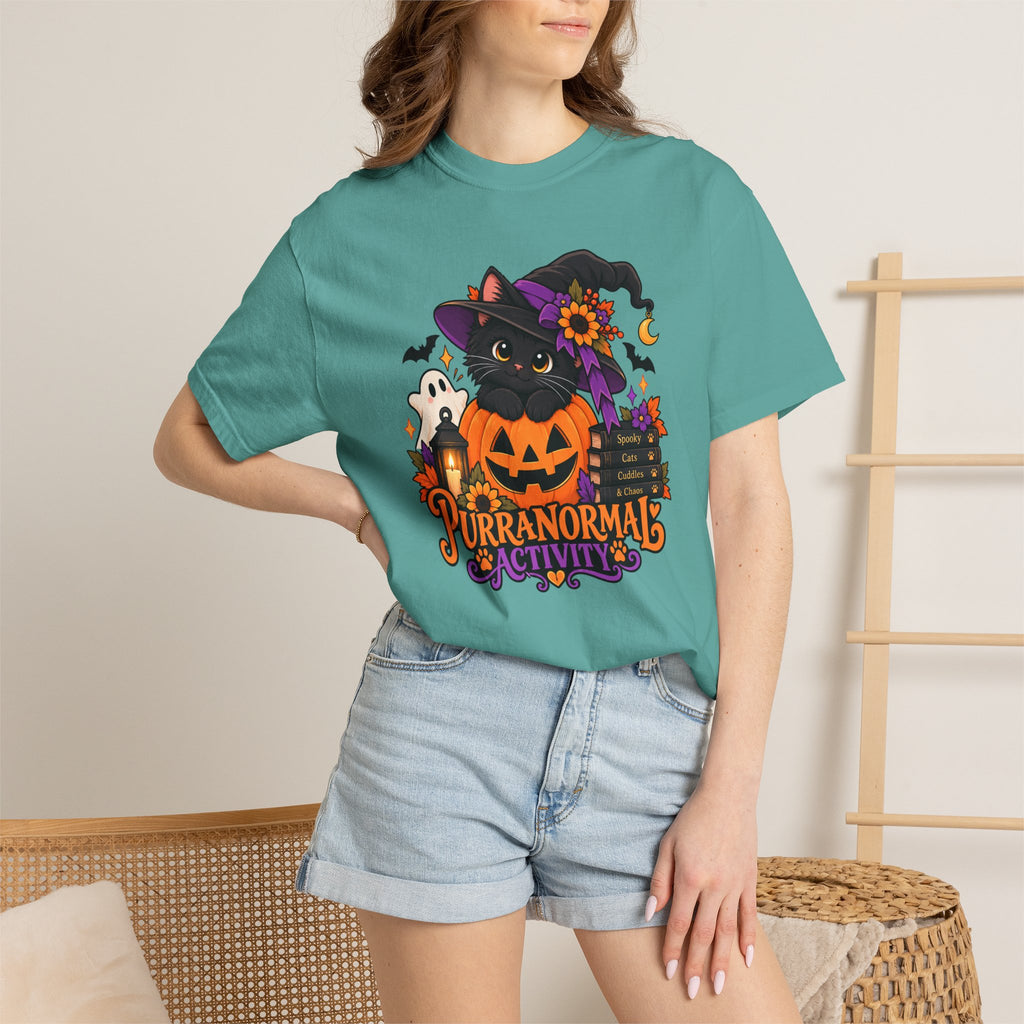 Purranormal Activity Halloween Cat T-Shirt