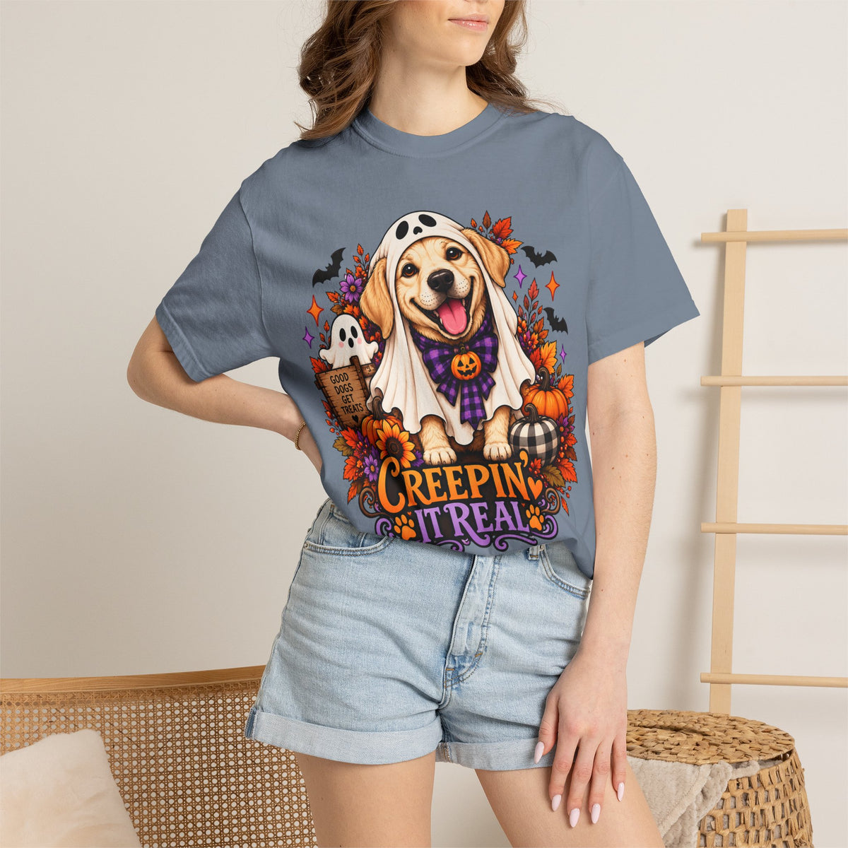 "Creepin' It Real" Ghost Pup T-Shirt