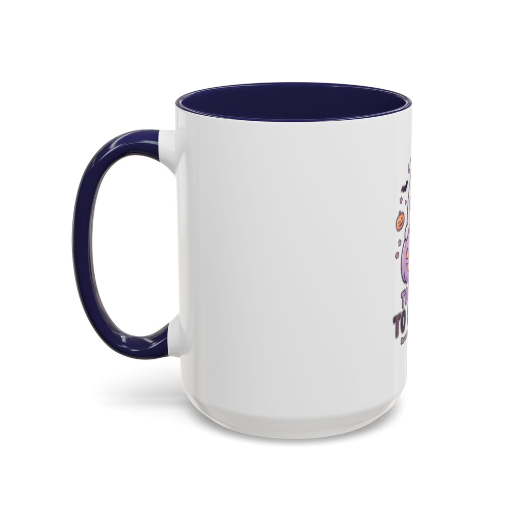 Too Cute to Spook Coffee Mug — Halloween Ghost Pumpkin Accent Mug (11/15oz)