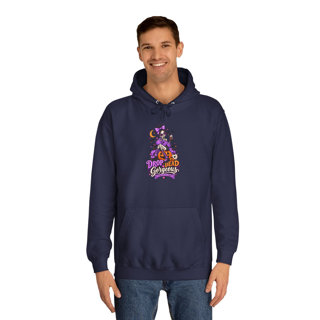 Hoodie - 'Drop Dead Gorgeous' Witchy Purple Graphic Hoodie