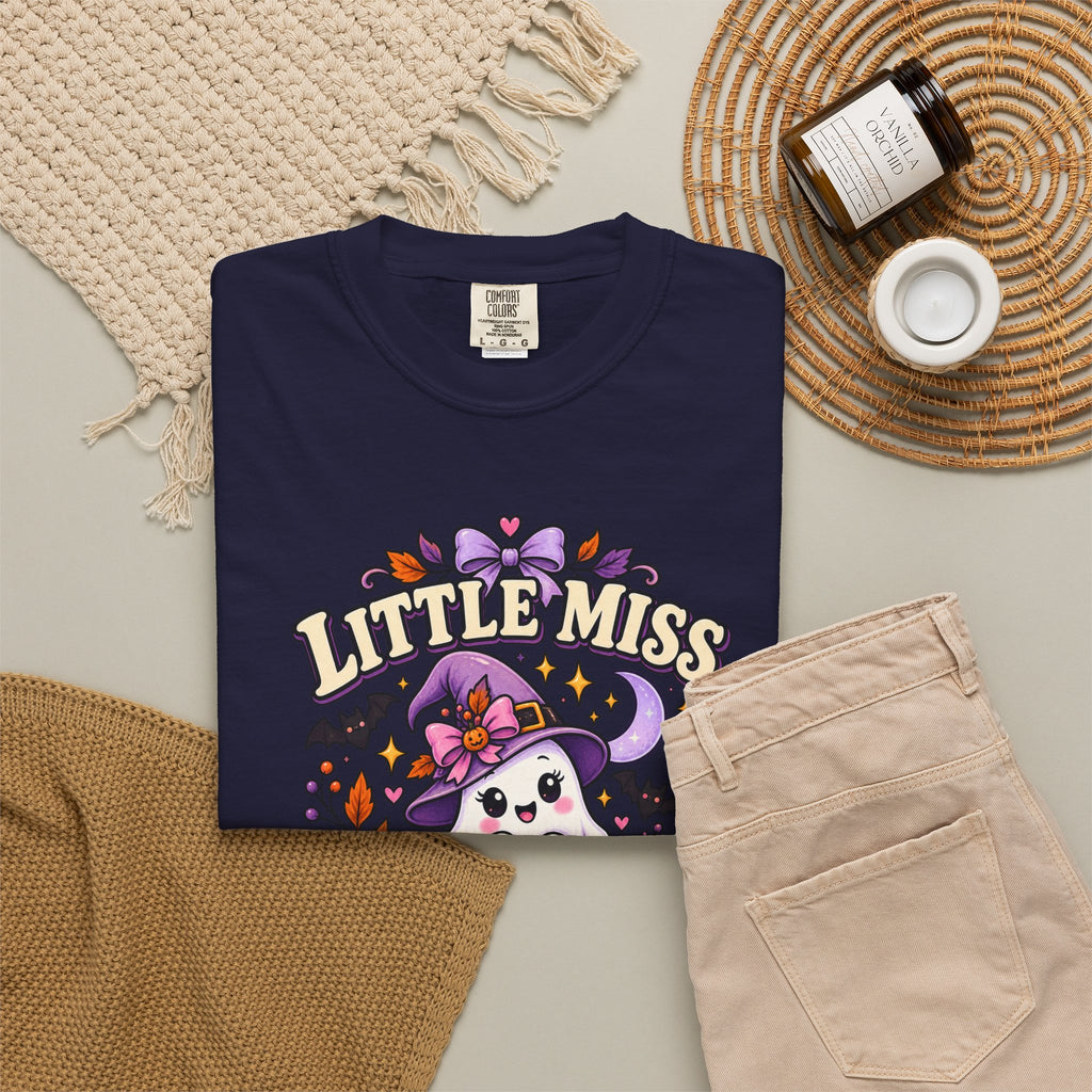 T-Shirt — "Little Miss Spooky Season" Halloween Graphic Tee
