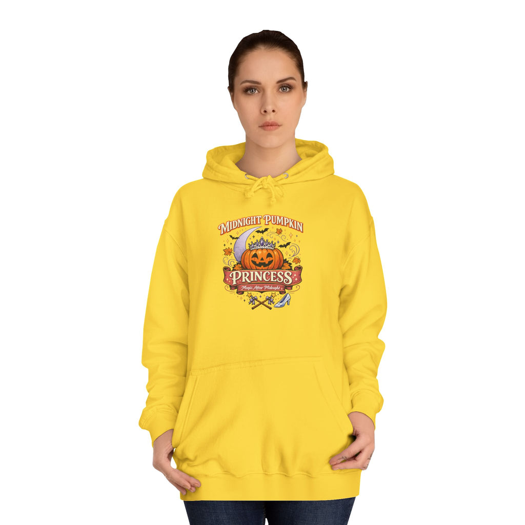 Pumpkin Princess College Hoodie — Fall Halloween Cute Graphic Hoodie