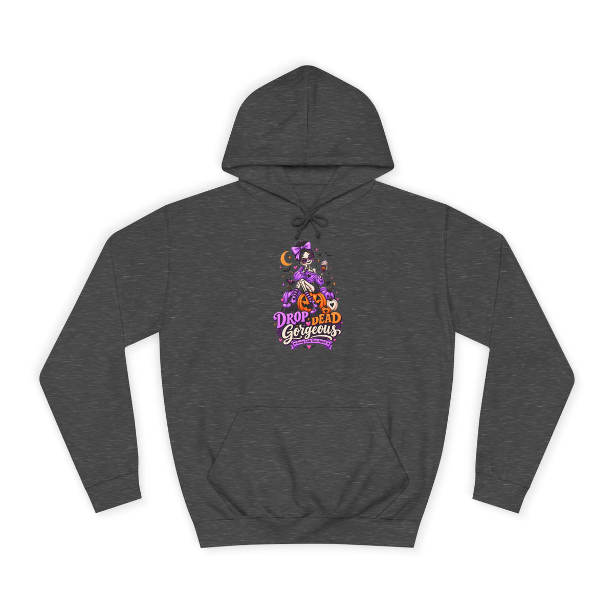 Hoodie - 'Drop Dead Gorgeous' Witchy Purple Graphic Hoodie