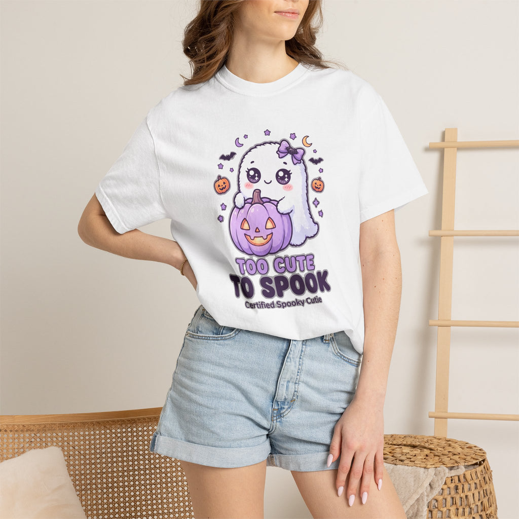 Too Cute to Spook Ghost T-Shirt — Cute Halloween Graphic Tee