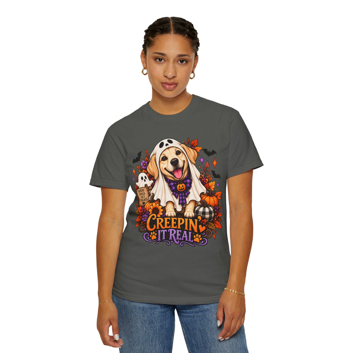 "Creepin' It Real" Ghost Pup T-Shirt