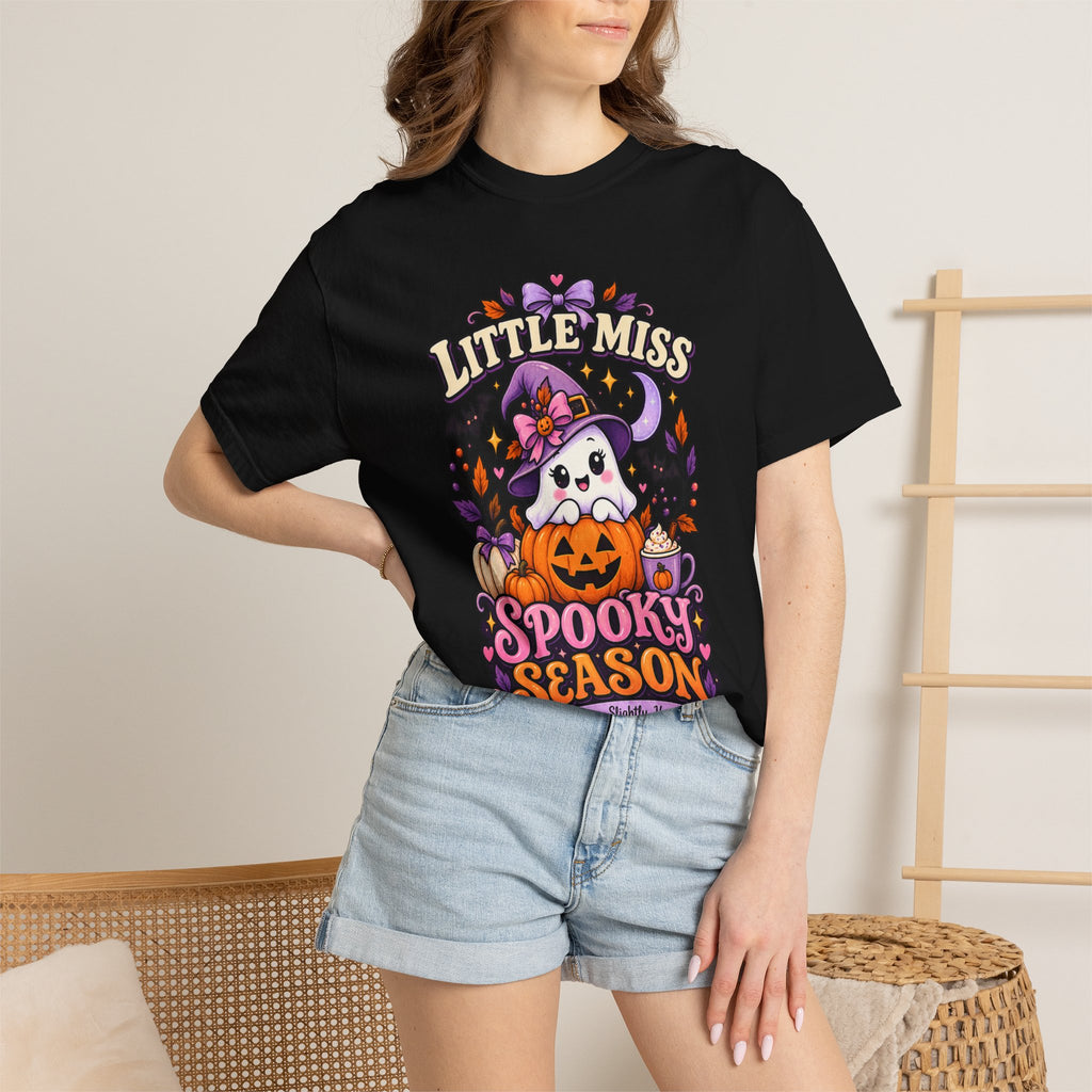 T-Shirt — "Little Miss Spooky Season" Halloween Graphic Tee