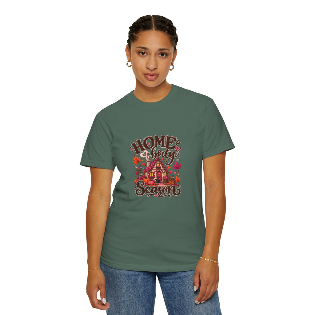 Homebody Season T-Shirt — Cozy Autumn Cabin Fall Graphic Tee
