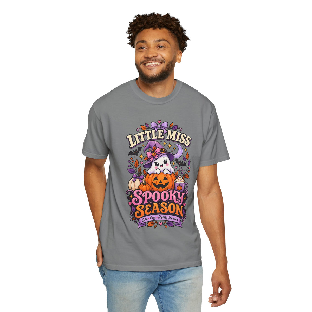 T-Shirt — "Little Miss Spooky Season" Halloween Graphic Tee