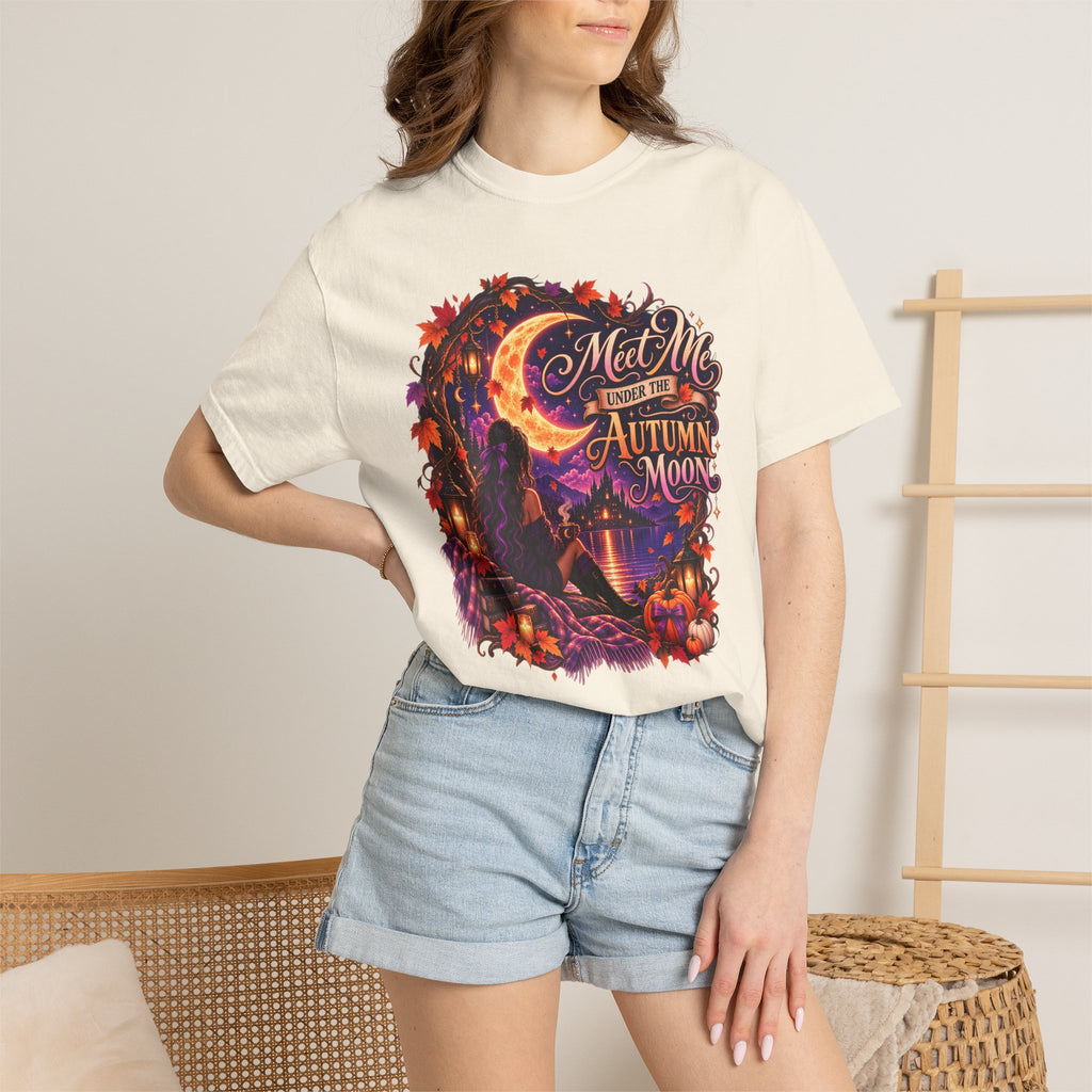 "Meet Me Under the Autumn Moon" Fall Graphic Tee