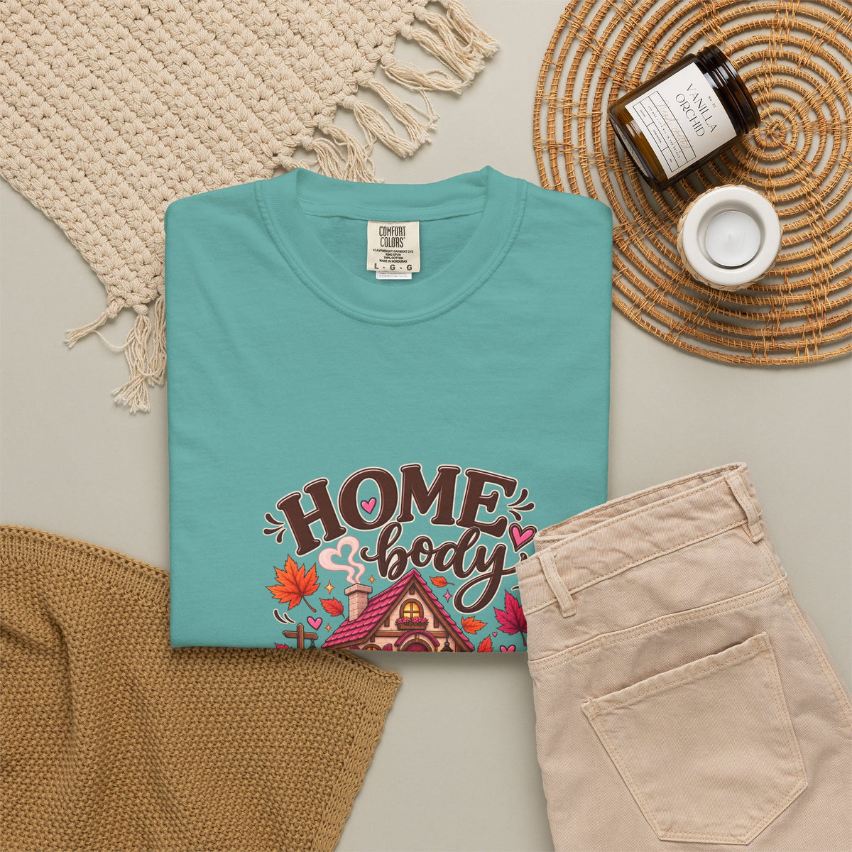 Homebody Season T-Shirt — Cozy Autumn Cabin Fall Graphic Tee