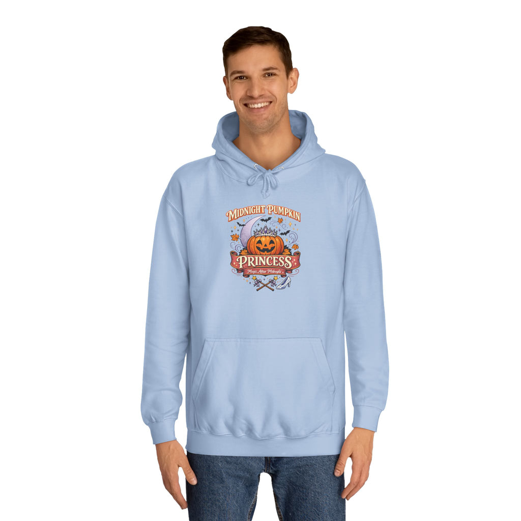 Pumpkin Princess College Hoodie — Fall Halloween Cute Graphic Hoodie