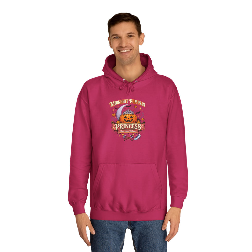 Pumpkin Princess College Hoodie — Fall Halloween Cute Graphic Hoodie