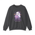 Crewneck Sweatshirt — "Too Cute to Spook" Ghost Pumpkin Halloween Pullover