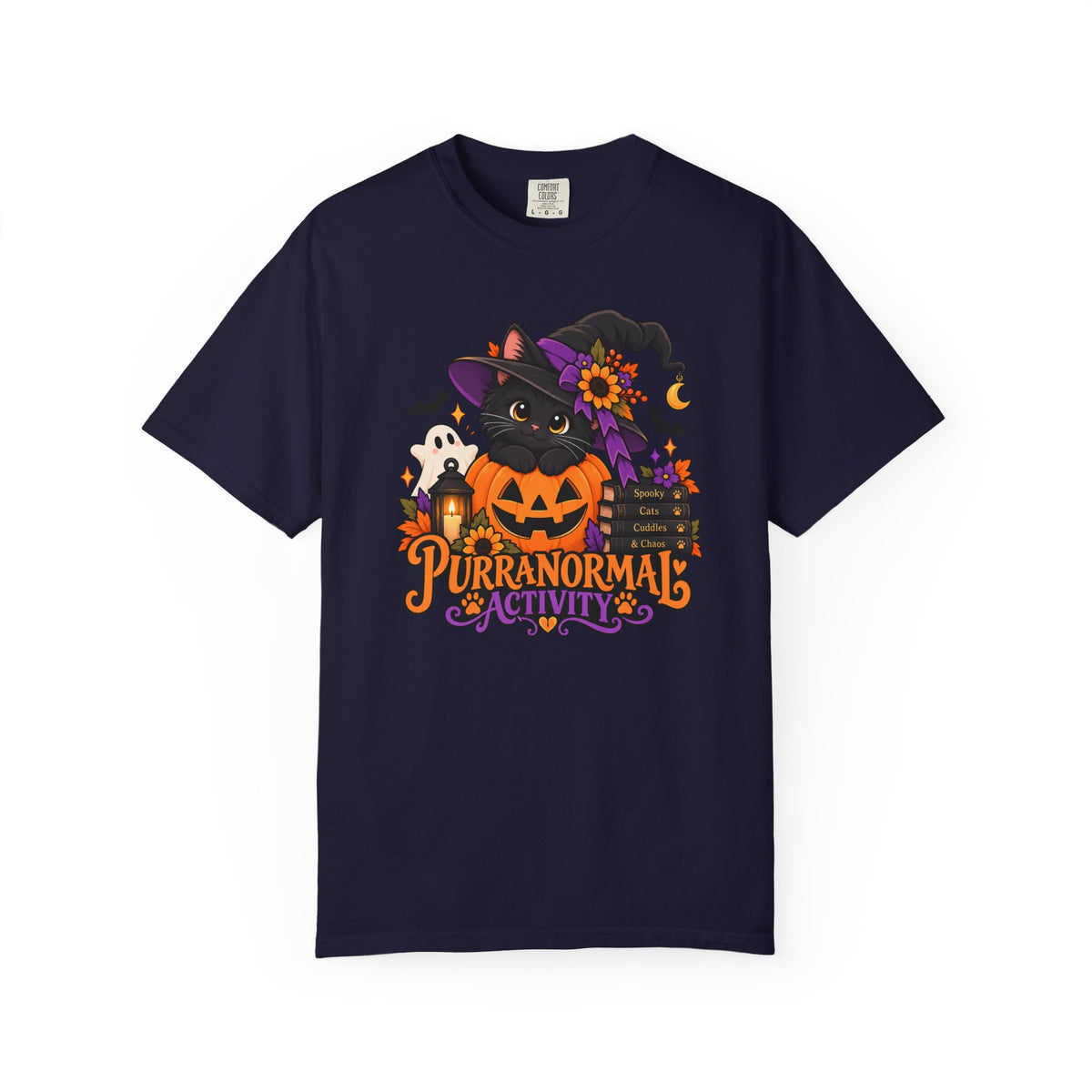 Purranormal Activity Halloween Cat T-Shirt