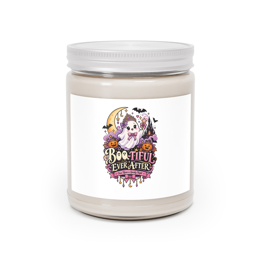 Boo-tiful Ever After 9oz Scented Soy Candle — Halloween Ghost & Pumpkin Aromatherapy
