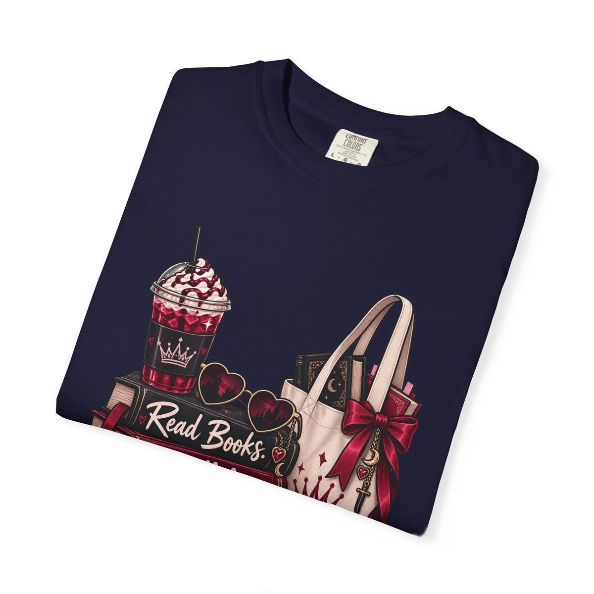 Bookish Villains Graphic T-Shirt — "Read Books I Fall for Villains"