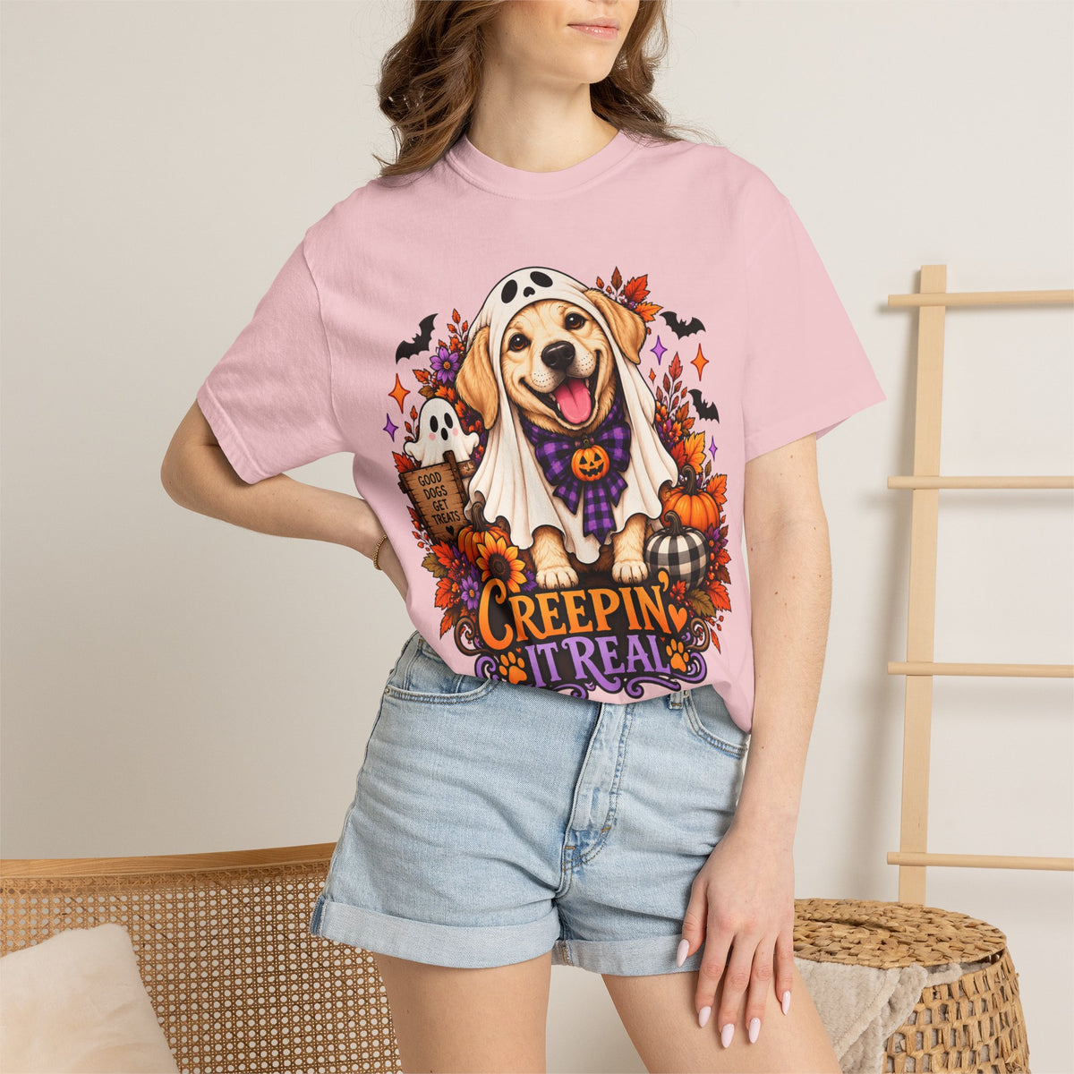"Creepin' It Real" Ghost Pup T-Shirt