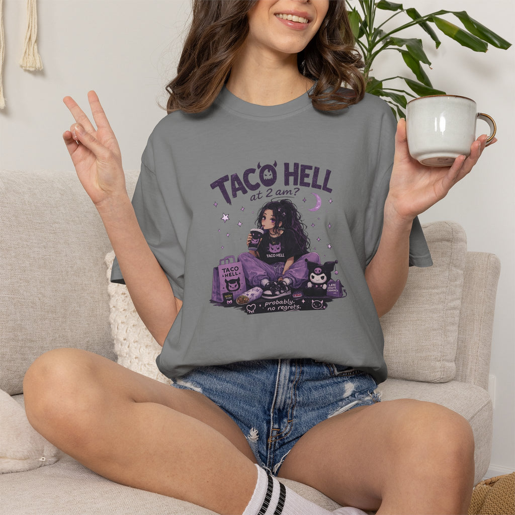 T-Shirt — "Taco Hell" Goth Taco Lover Graphic Tee