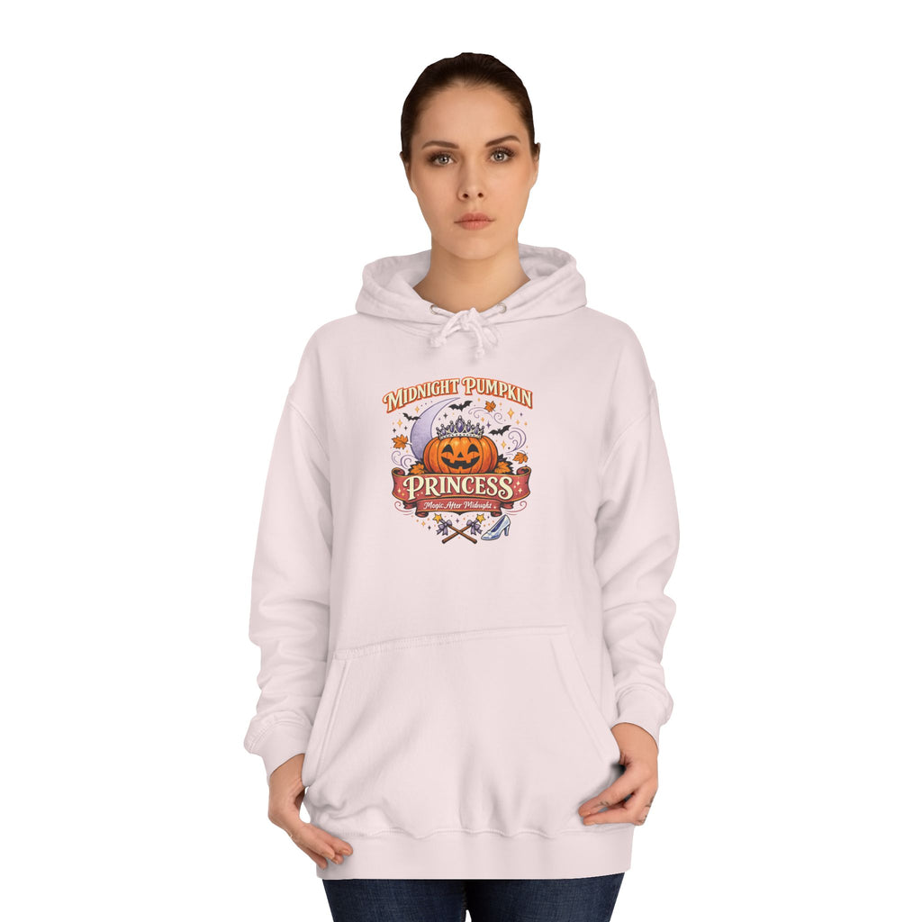 Pumpkin Princess College Hoodie — Fall Halloween Cute Graphic Hoodie