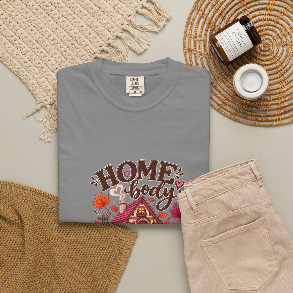 Homebody Season T-Shirt — Cozy Autumn Cabin Fall Graphic Tee