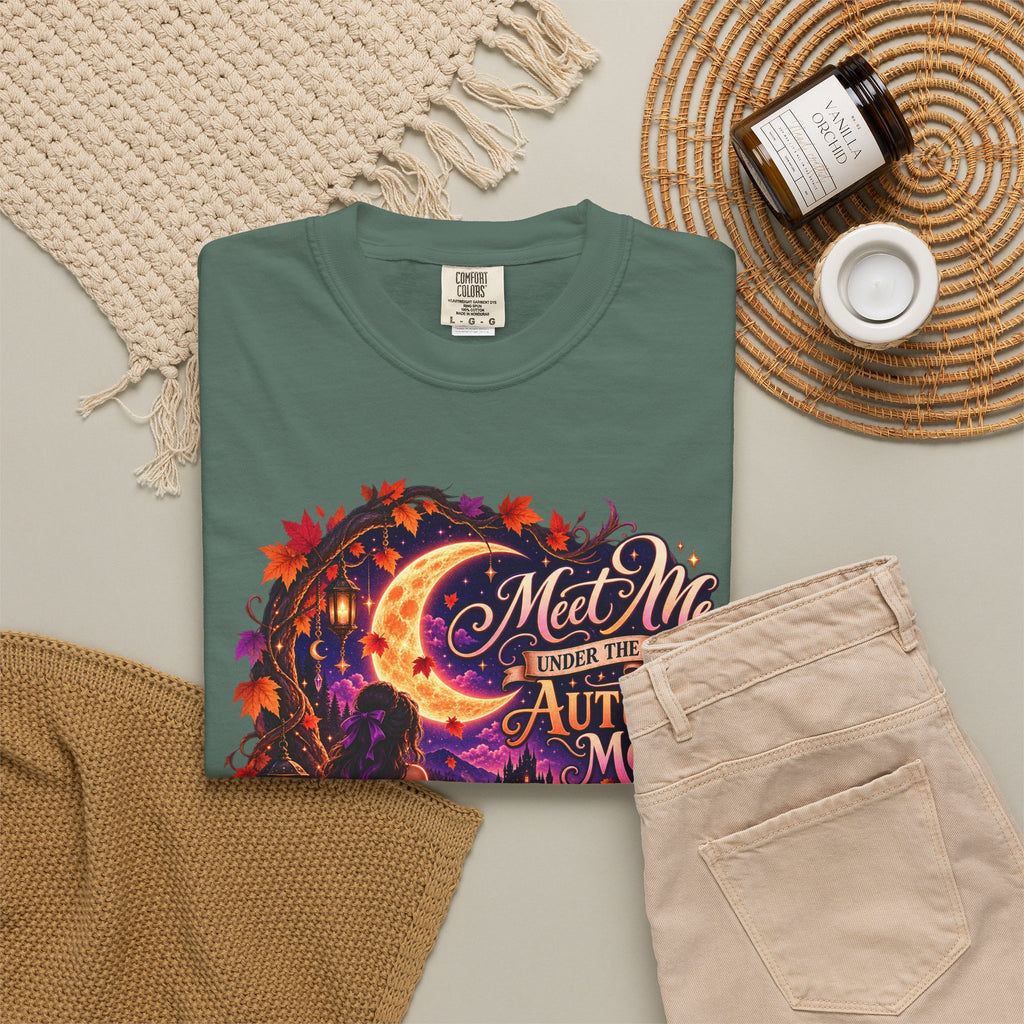 "Meet Me Under the Autumn Moon" Fall Graphic Tee