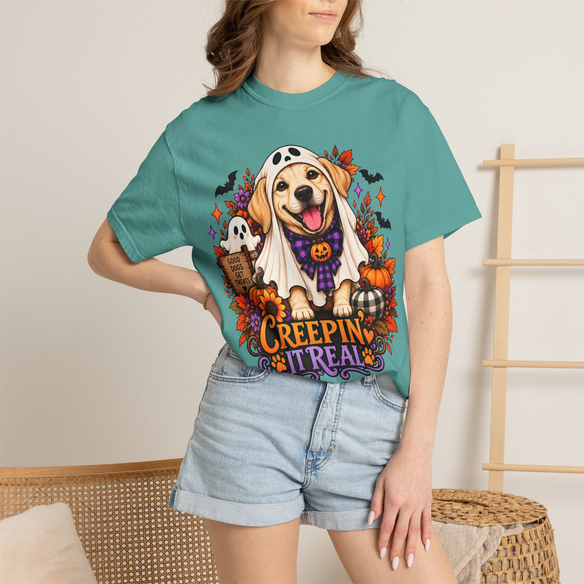 "Creepin' It Real" Ghost Pup T-Shirt